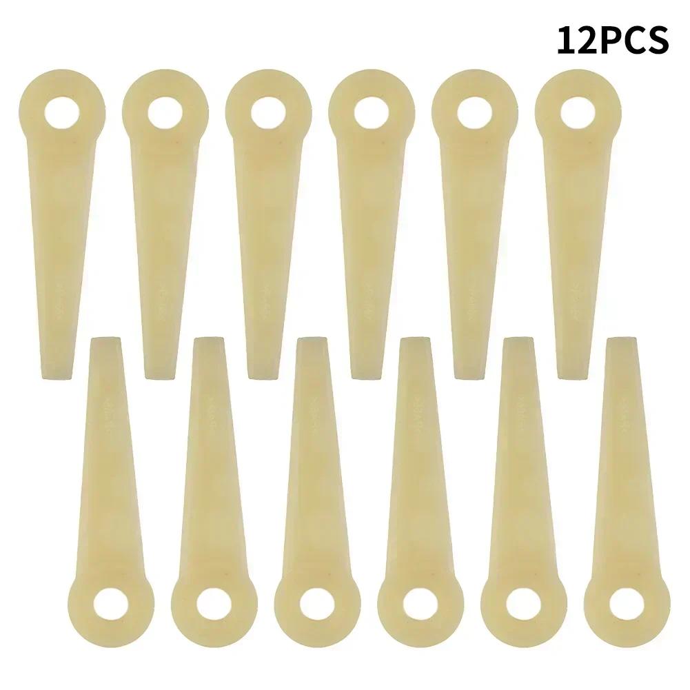 12pcs Grass Trimmer Plastic Blades For Stihl Brushcutters FS38 FS40 FS50 C-E FS55R FS56 RC-E FS56 C-E FS130 FS130R Lawn Mower