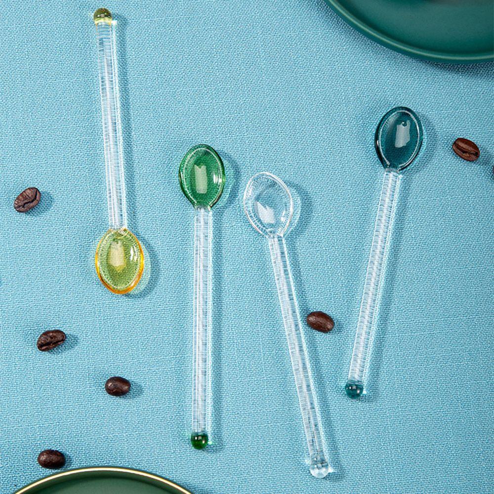 Ice Cream Heat-Resistant Stirring Tool Transparent Coffee Scoop Scoop Stirrer Teaspoon