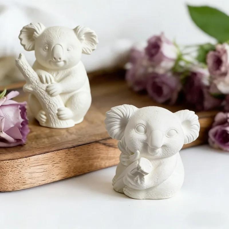 Latest Models 3D Koala Silicone Mold for Candle, Resin, Plaster & Soap Crafting, Cute Animal Silicone Molds for DIY Home Decor