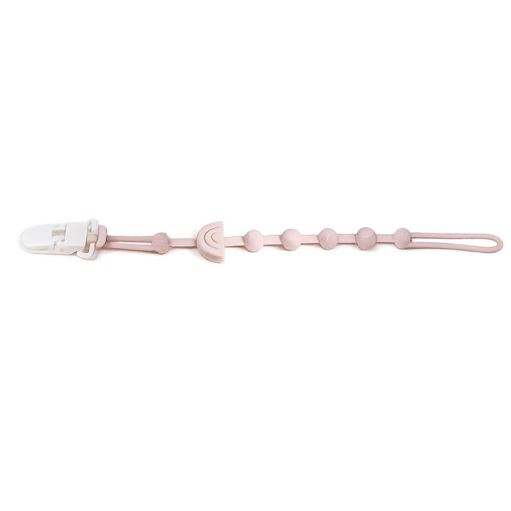Anti-Lost Baby Pacifier Clip Solid Color Dummy Chain Silicone Pacifier Chain Newborn Infant Baby
