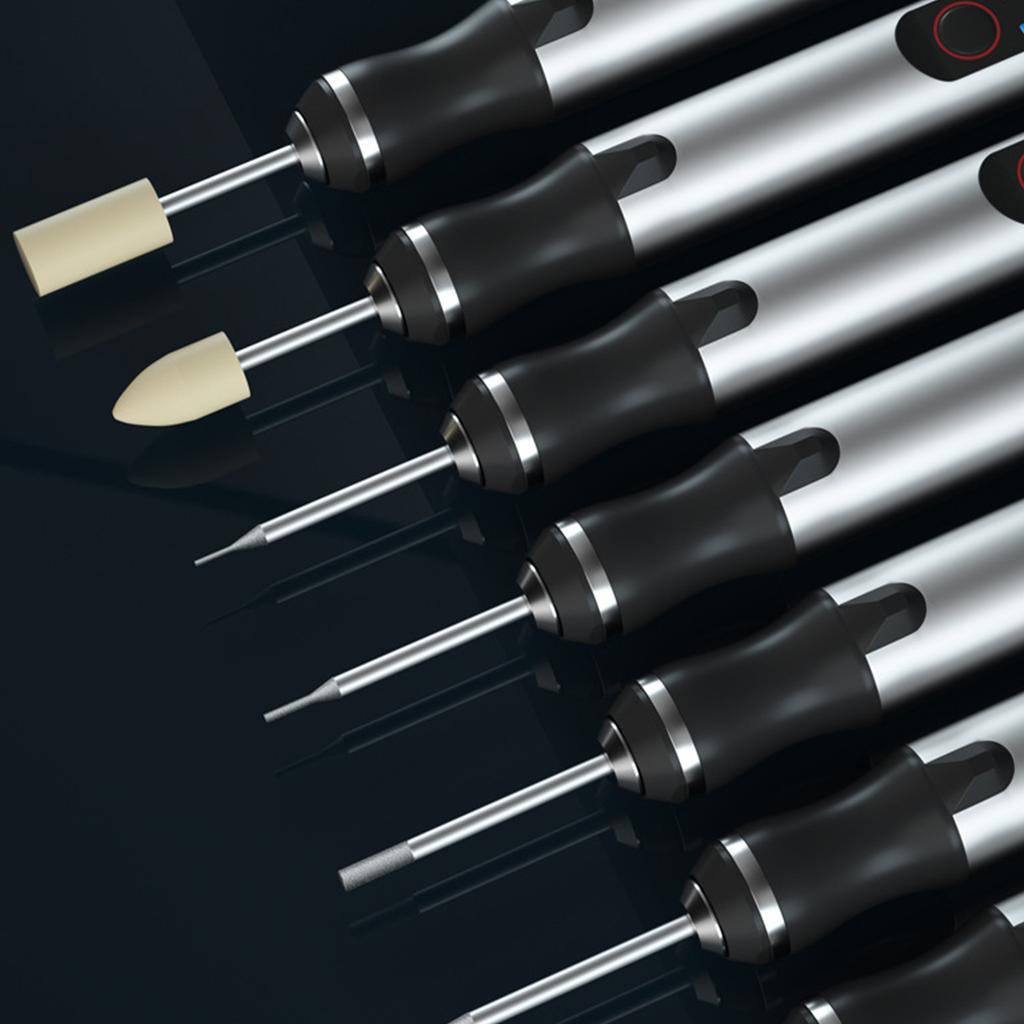 Intelligent Grinding Pen USB Charging Electric Sharpening Pen Rotary Tool Cordless Engraver Pen Wide Applications