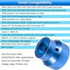Fuel Filter/Oil Filter Socket 24Mm / 36Mm Reversible Fuel Filter Cap Remover And Taller Assistant For 2003-2010 6.0L / 6.4L Ford Powerstroke Diesel
