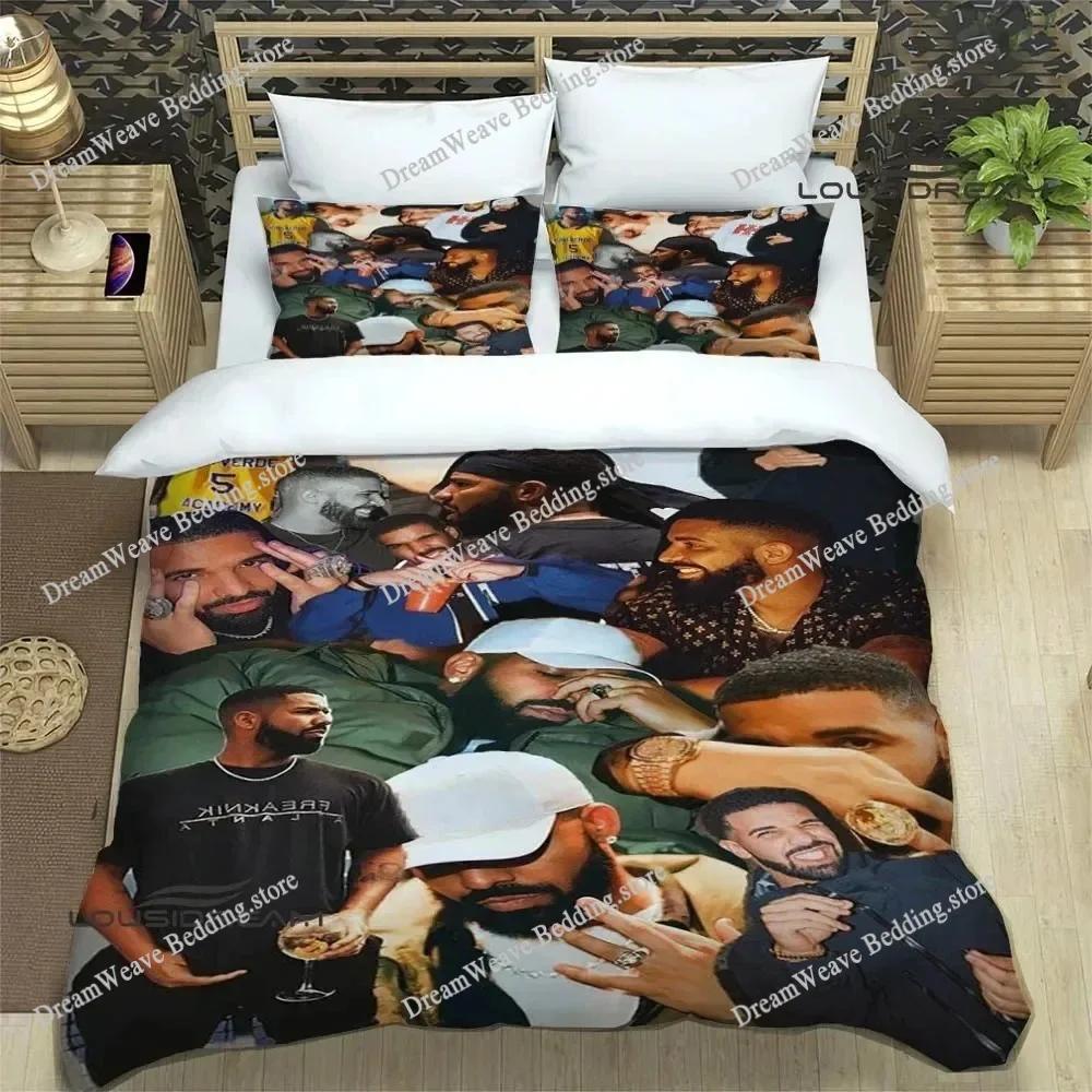 Rapper Drake 3D Printed Bedding Sets Exquisite Bed Supplies Set Duvet Cover Bed Comforter Set Bedding Set Luxury Birthday Gift96
