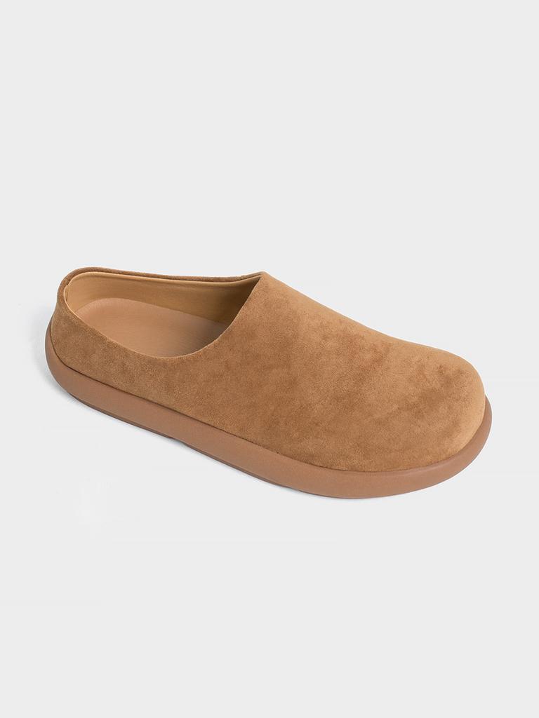 Bsqt By Classy Go88 Chicken 4Cm Desert Suede Minimal Slip-On