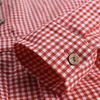 Plus Size Women Casual Loose Swing Blouse Plaid Tunic Tops Long Sleeve Button Up Lapel Pleated Flowy T Shirts