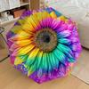 1pc Colorful Sunflower Artwork Umbrella with Plastic Handle,Suitable for All Seasons Home Travel Outdoor UmbrellaDD1367
