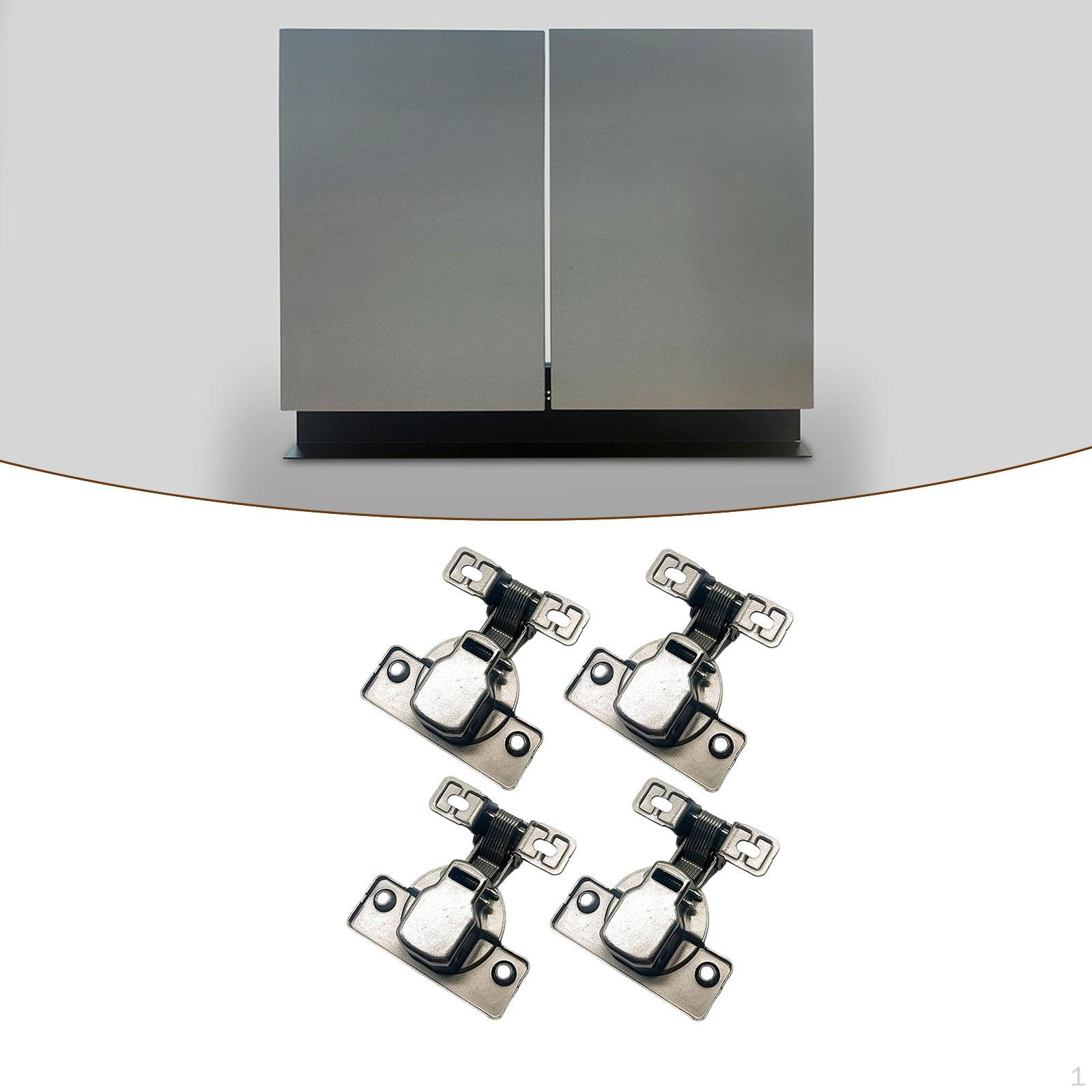 

Комплект из 4 скрытых самозакрывающихся дверных петель, легко устанавливаются, усиленные, короткое плечо, углеродистая сталь, для