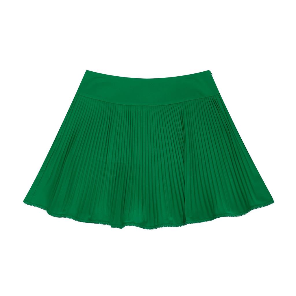 MARTINE GOLF Semi High Waist Pleats Culottes_Green