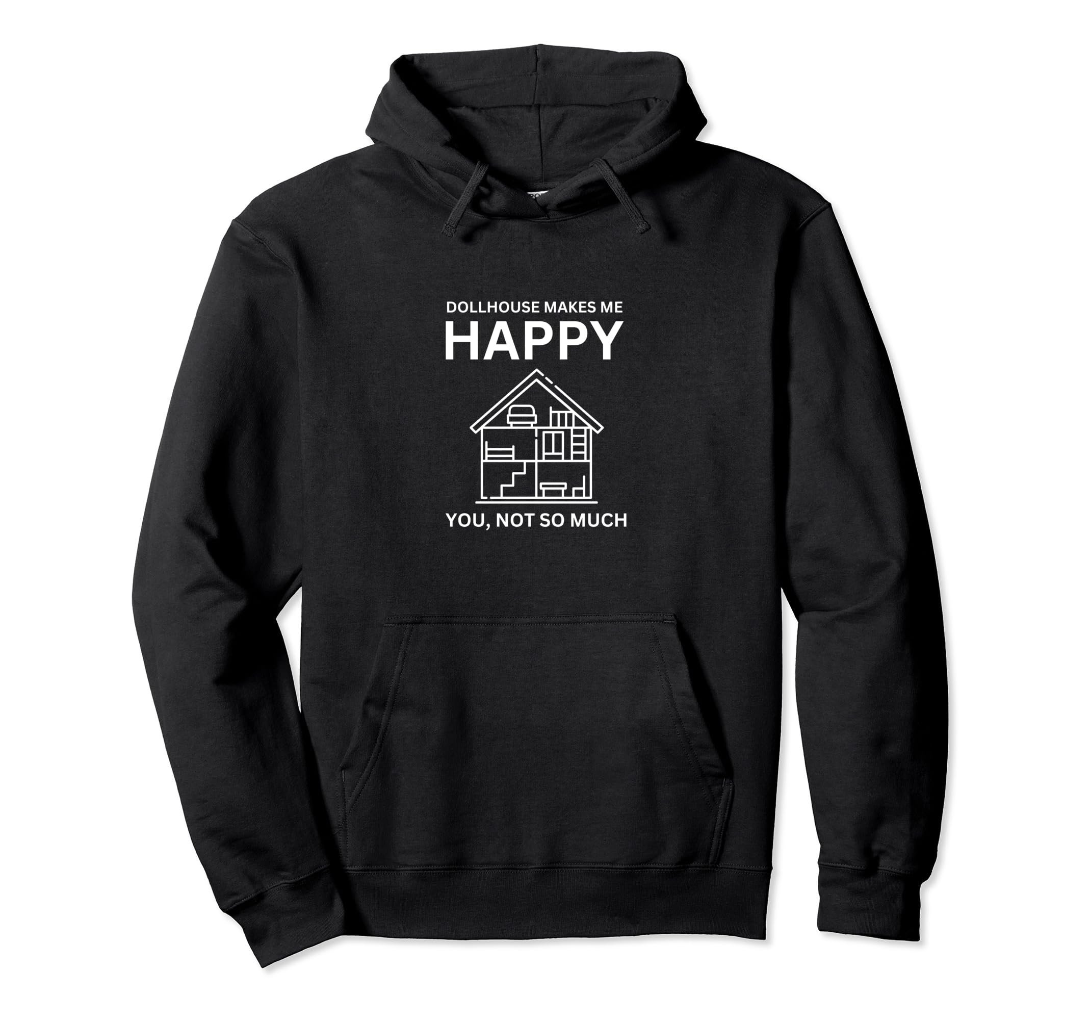 

dollhouse makes me happy hoodie чёрный