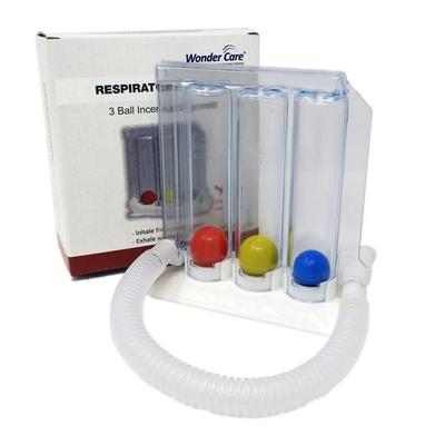 Wonder Care- Ejercitador Pulmonar de Respiración Profunda - Espirómetro de Incentivo de 3 Bolas - Pequeño y Lavable