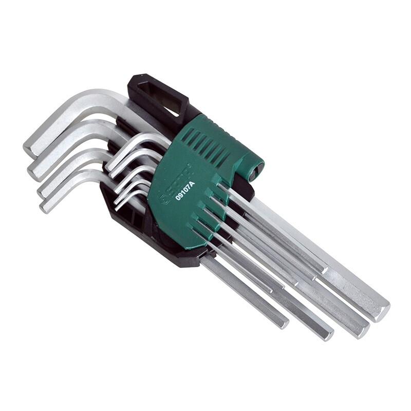 SATA 09105A 9-Piece Metric Long Ball End Hex Key Set