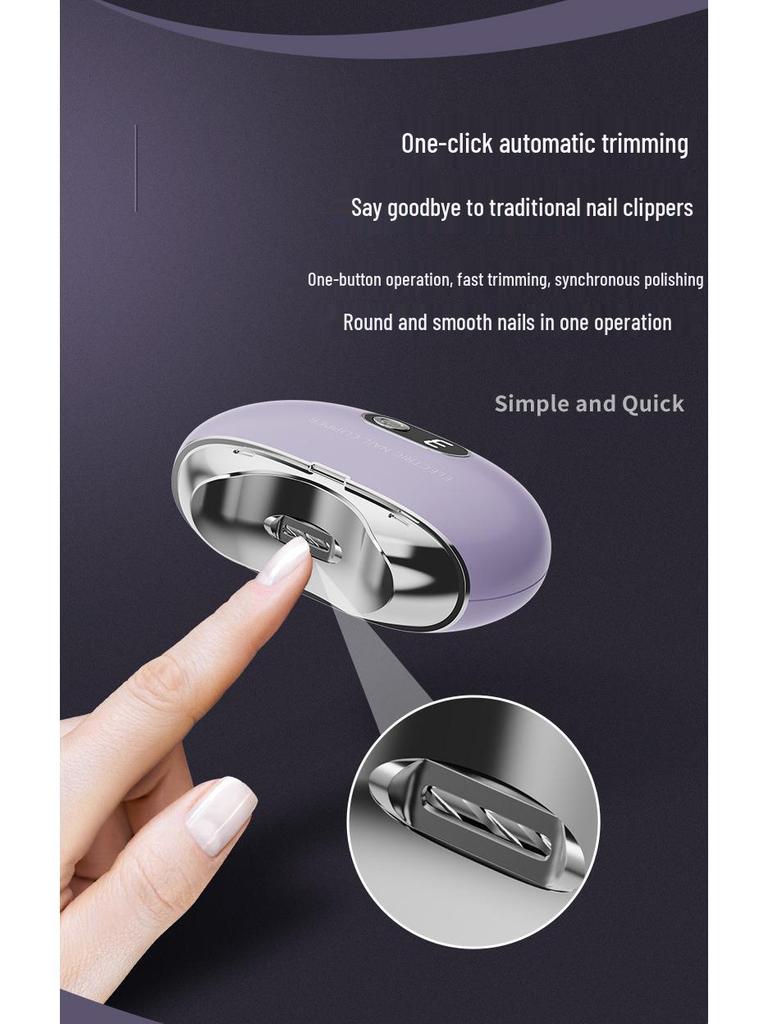 Normanjia Electric Nail Clipper with UV Disinfection for All Ages - Grinder and Manicure Tool