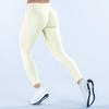 Seamless Matte Nylon Yoga & Running Pants with Hip-Enhancing Waist