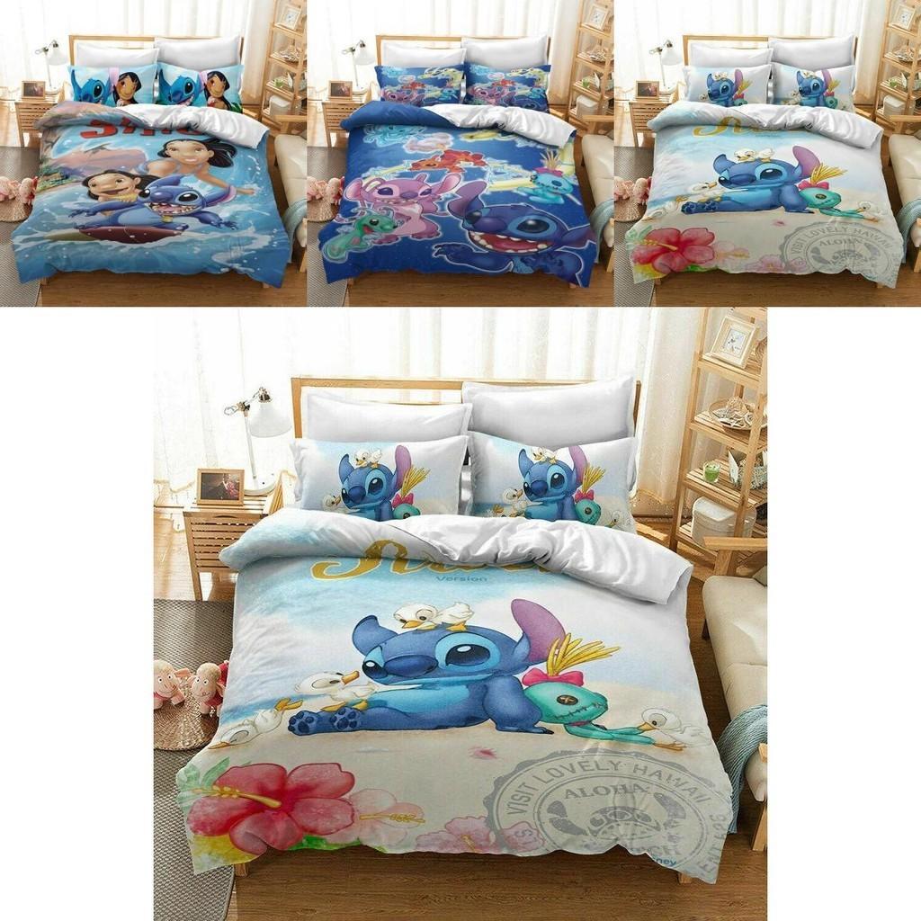 Lilo Stitch Bedding Set Crafted From Soft Polyester With Elegant Color Options