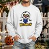Men's Halloween Printed Long Sleeve T-Shirt Crewneck Casual Sports Top Unisex for Couples