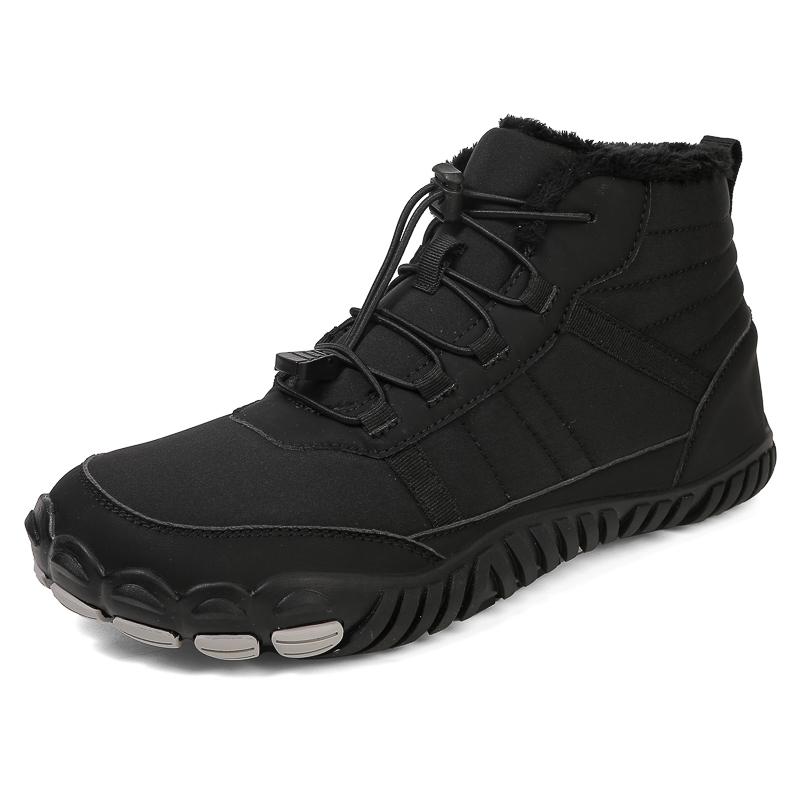 Winter Snow Boots Women's Plush Cotton Shoes Men High-top Short Boots Warm Hiking Shoes Non-slip