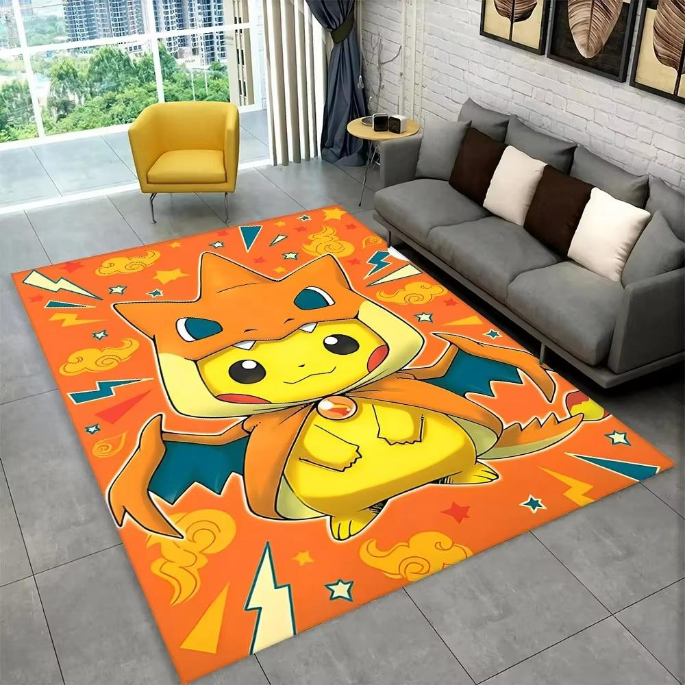  Pokemon Eevee Carpet for Living Room Decor Sofa Mat Man's Cave Bedroom Bedside Rug Coffee Table Mat Lounge Floor Mat