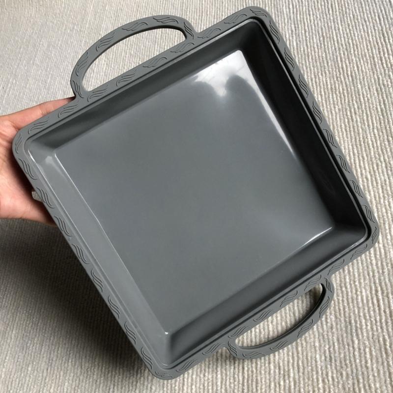 Nonstick Stainless Steel Frame Flexible Silicone Cake Pan For Dessert Chocolate Molds Oven Baking Accessories