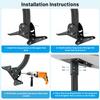 Starlink Gen 3 Accessory Kit V3 V4 Wall Roof Mount Pipe Adapter Adjustable Bracket Flat Pole Antenna Brackets Mounts Stands