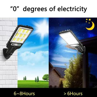 108COB Solar Mini Wall Sconce Outdoor Lighting Remote Control PIR Sensor Multi-Mode Adjustment Fence Patio Doorway LED Lights