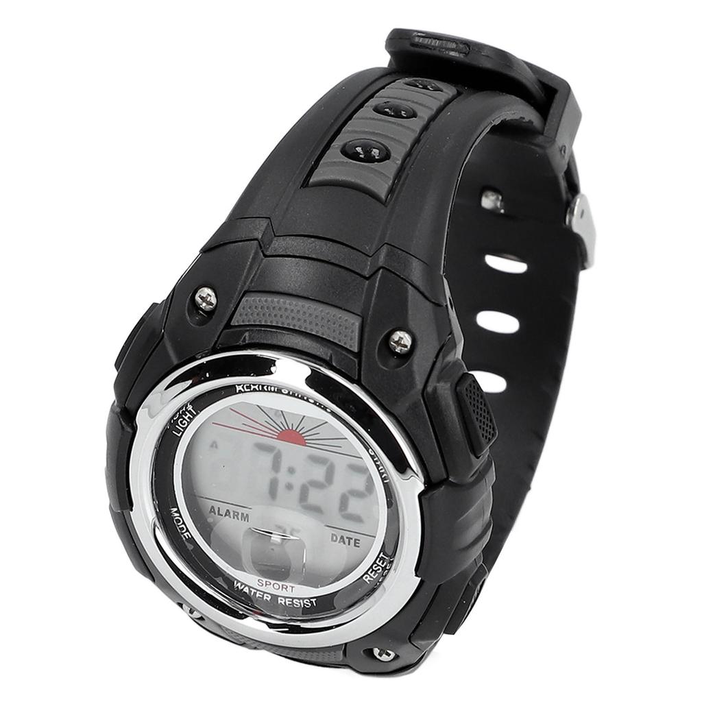 50m Waterproof Men Women Digital Watch LED Night Light Stopwatch Calendar Alarm 12Celsius24H Rubber Band Shockproof Watch