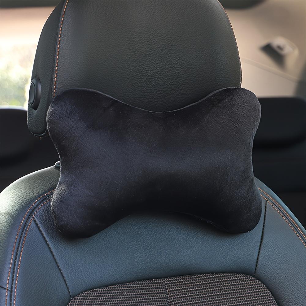 Car Winter Neck Pillow, Solid Color Simple and Convenient Headrest Cushion, Effectively Fits Your Neck, Soft and Comfortable