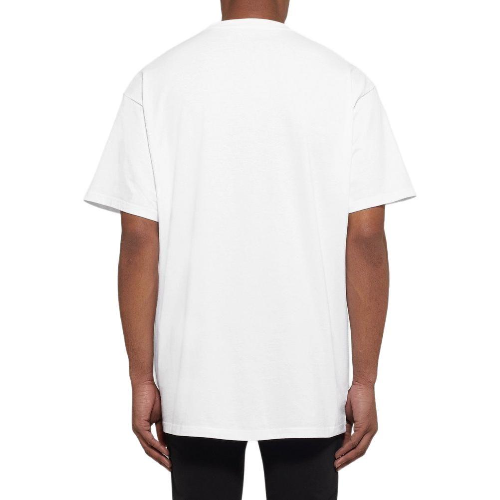 Balenciaga Small Logo Print Regular Fit Cotton T Shirt 556151TYK289000