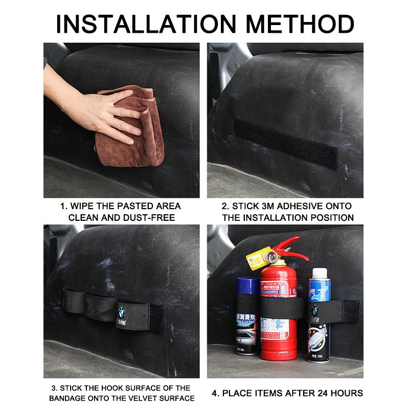 Car Trunk Organizer Elastic Fixing Belt Storage Bag Magic Tapes For BMW M Performance E36 E46 E60 E90 E91 E92 E93 F30 F20 SN9
