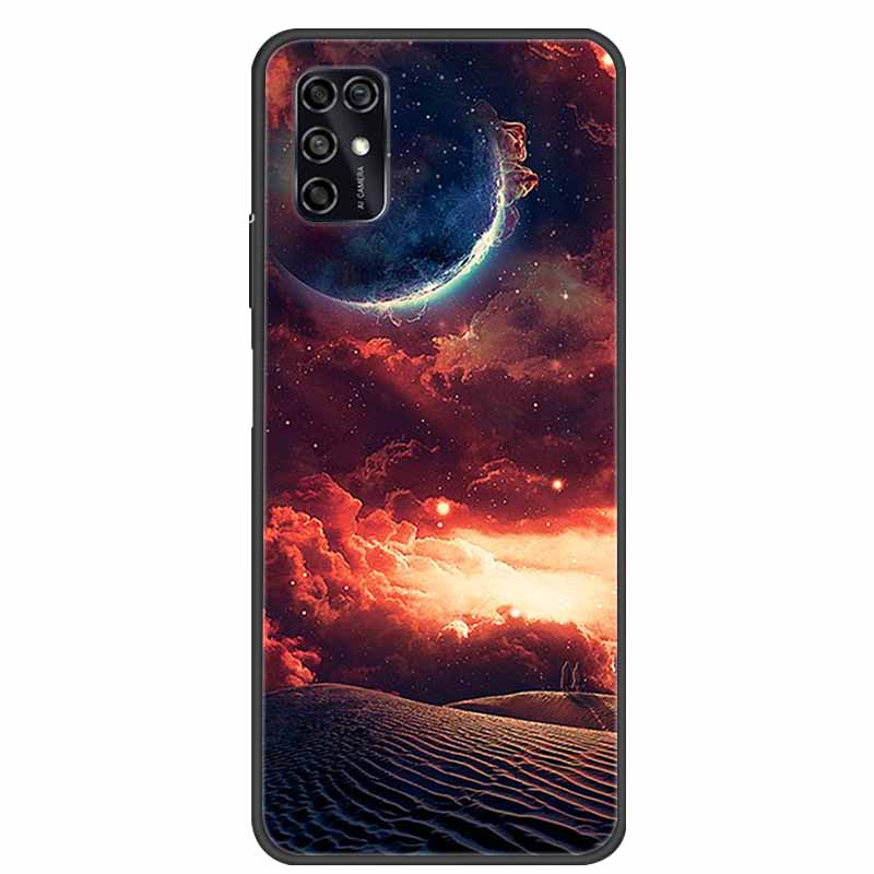 For ZTE Blade V2020 Smart Case Black Bumper Silicon TPU Soft Phone Cover Case For ZTE Blade V20 Smart 8010 Funda Cartoon Coque