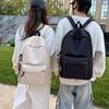 Graffiti Backpack Large Capacity Casual Simple Textured Laptop Bag for Elementary Middle High School Students