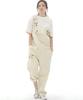 Seinteukeulu Deck Wide Bib Fatigue Tapered Overalls Wft-602 Cream