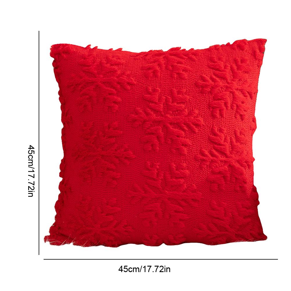 45x45cm Christmas Cushion Covers Decorations 2025 Winter Pillows Cover Decor Sofa Cover Snowflake Cushion Cases Home Decoration
