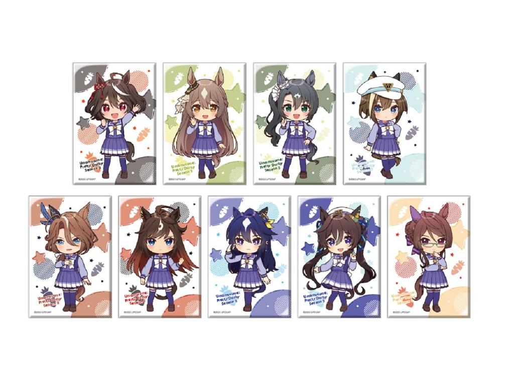 TV Anime "Uma Musume Pretty Derby Season 3" Square Can Badge Collection [BOX]