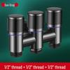 304 Stainless Steel Angle Valve for Toilet: Hot and Cold Water Valve Switch with 4-Point Eight-Character Stop Valve for Water Heater.