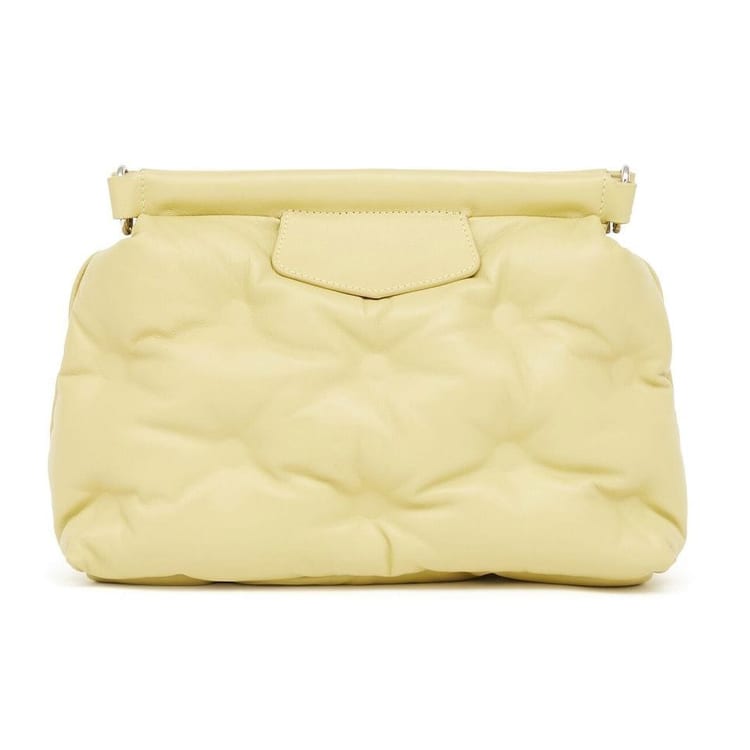 Maison Margiela Lambskin With Calfskin Trim Crossbody Bag, Shoulder Bag Men's Yellow SB1WG0028P4300T7320
