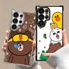 Cartoon Bear B-Browns C-Conys Soft Phone Case For Samsung Galaxy S26 Ultra S25 Edge S24 FE S23 Plus S22 S21 + S20 Plating Anti-F