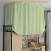 Green Bed Curtain Grommet Solid Blackout Drapes 47 Inches Length Light Blocking Privacy Room Divider for Student Dormitory Bunk Beds,1 Panel W79 x
