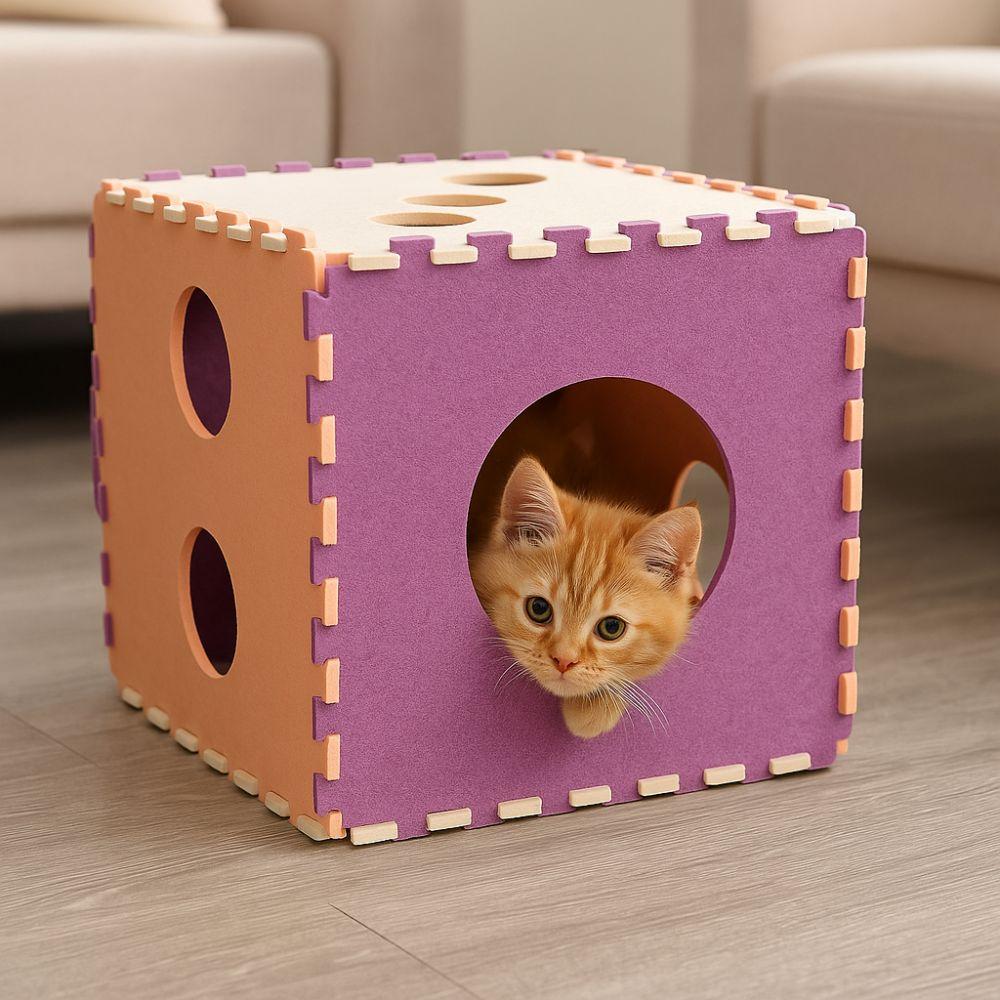 Scratch-resistant Cube Cat Houses DIY Cat Scratching Post Unique Cat Bed  Cat Furniture