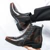 High Quality Chelsea Mens Boots British Retro Trendy Suit Business Leather Ankle Boots for Men Comfort Knight Boots Botas Hombre
