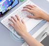 BOW Hangshi X19C Silent Touch Bluetooth Keyboard for Apple & Huawei Tablets - Ideal for Office and Girls' Use