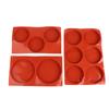 2/3/6 Löcher Runde Silikonform Kuchen Gebäck Backformen Gelee Pudding Seife Form Eis Kuchen Dekoration Werkzeug Scheibe Brotform