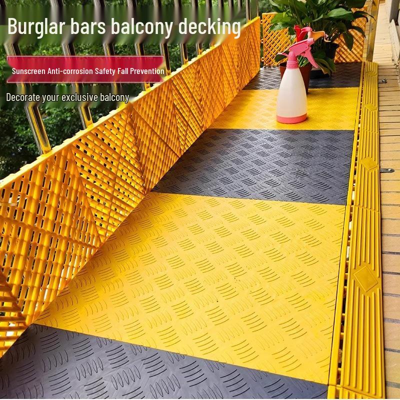 Bezpieczne zabezpieczenie parapetu i balkonu przed kradzieżą: Pogrubiona siatka ochronna i stojak na kwiaty