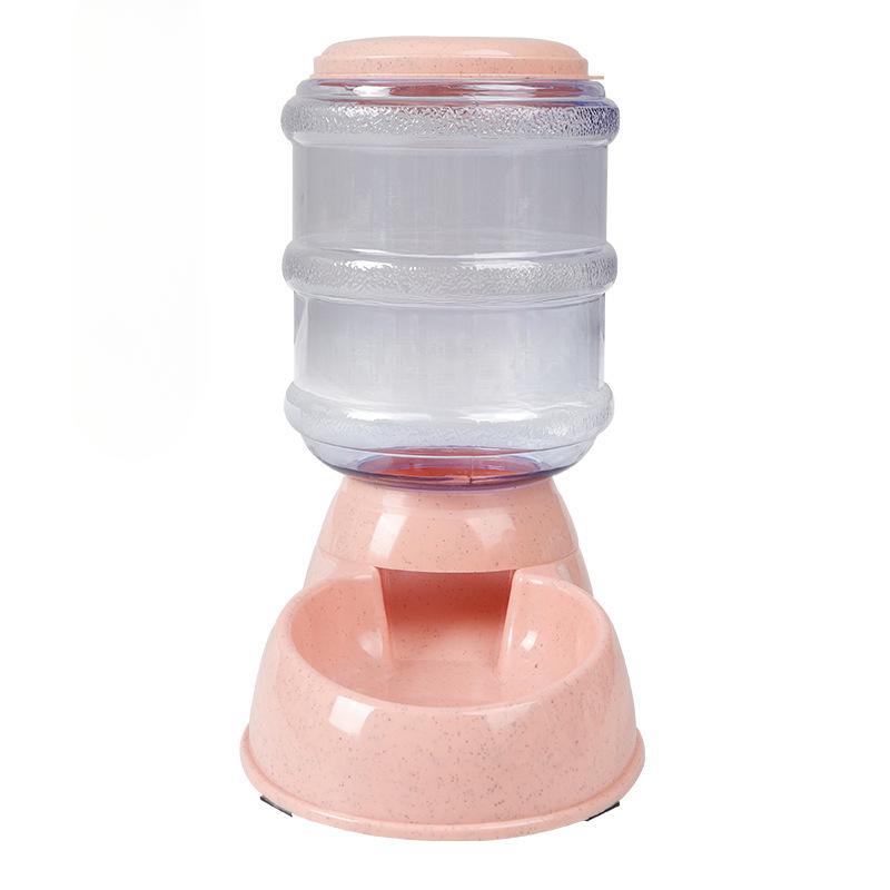 

Cat bowl dog bowl pet automatic feeder water dispenser large capacity wholesale wheat straw dog food basin dog drinking basin розовый