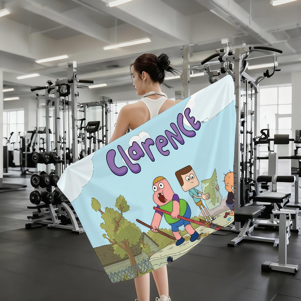Cartoon C-Clarence Towel Quick Drying Beach Towels Are Suitable For Swimming Pools Camping Yoga And The Gym