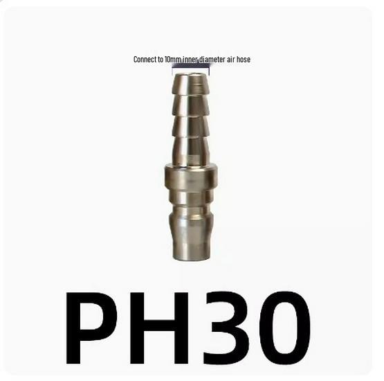 C-Type Self-Locking Air Hose Quick Connector for Compressors & Pneumatic Tools