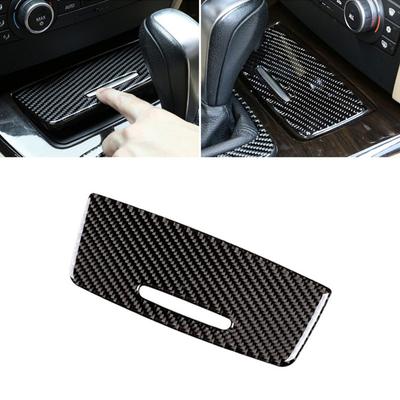 Carbon Fiber For BMW 3 Series E90 E92 E93 2005 - 2009 2010 2011 2012 Car Interior Center Console Cigarette Lighter Cover Trim