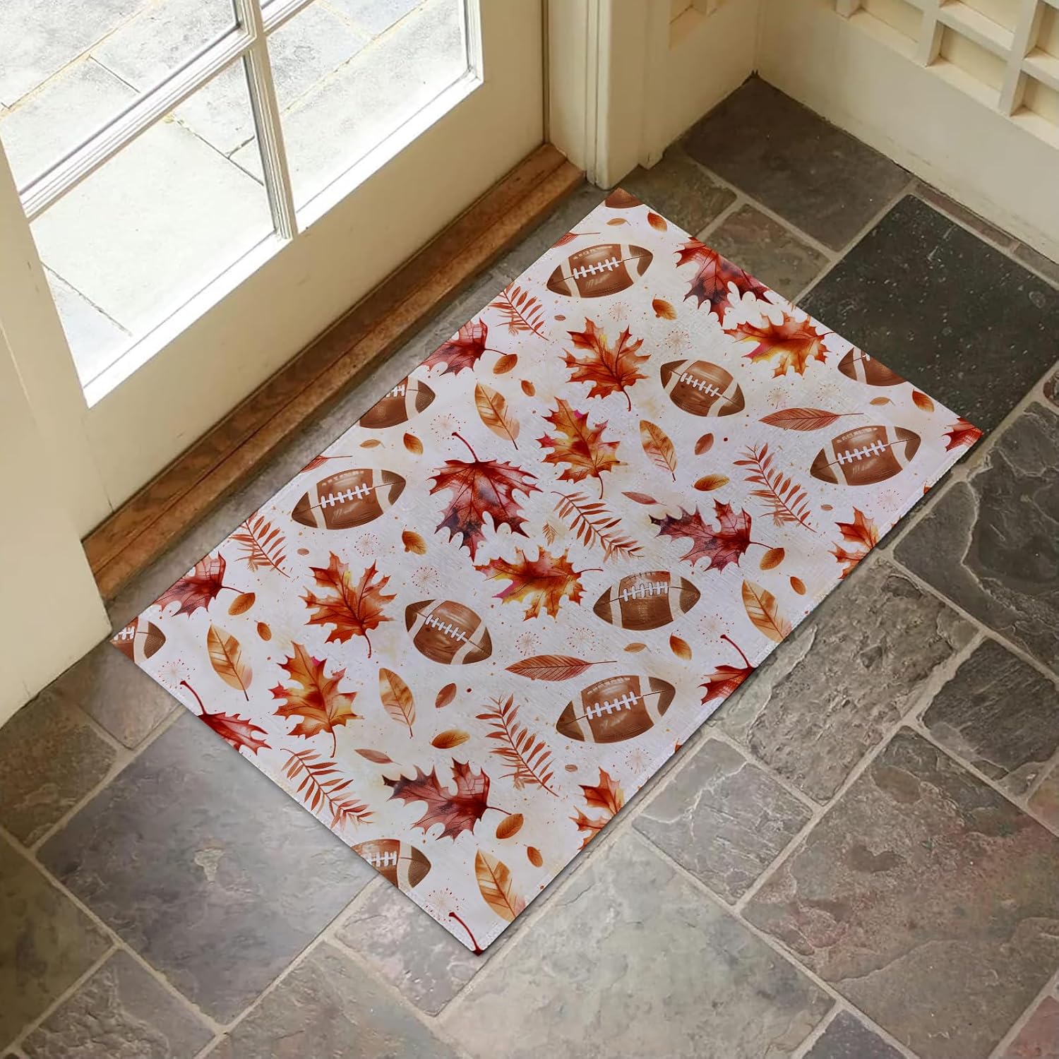 Zwart-Witte Binnendeurmat voor Entree, Leeuwen Vloerkleed voor Huisdecoratie, Antislip Mat voor Woonkamer, Cadeaus voor Dierenvrienden 40x60CM