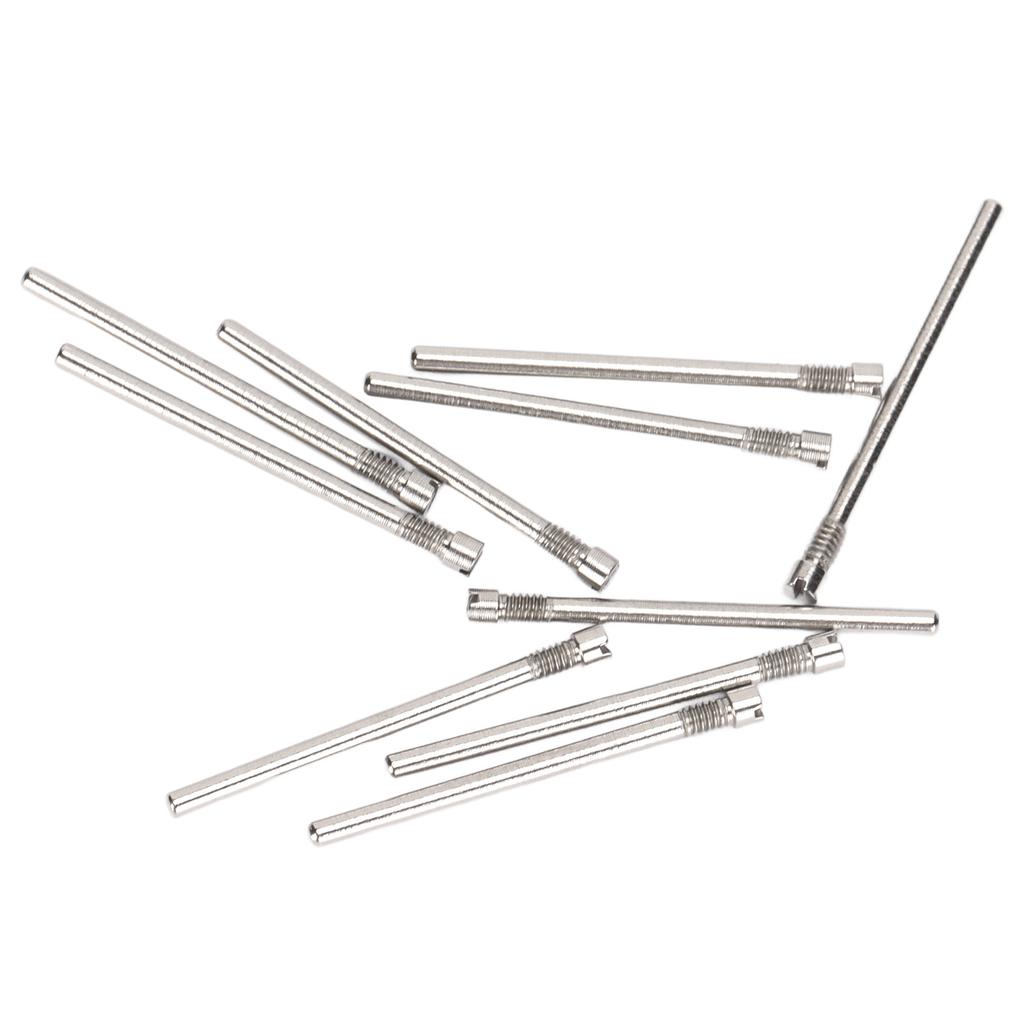 10pcs Watch Strap Screw Tube Steel Precise Professional Lightweight Wear Resistant Watch Band Screw Link Pin 0.65 X