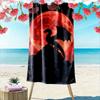Majestic Dragon Under Moonlight Print Beach Towel, Quick Drying, Suitable for Travel, Outdoor Sports, Jogging, the Beach and Swimming, Gift