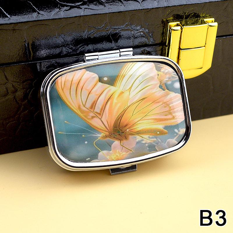 Metal Medicine Box Iris Pill Packaging Health Products Moisture Resistant Storage Case Personalized  Casket